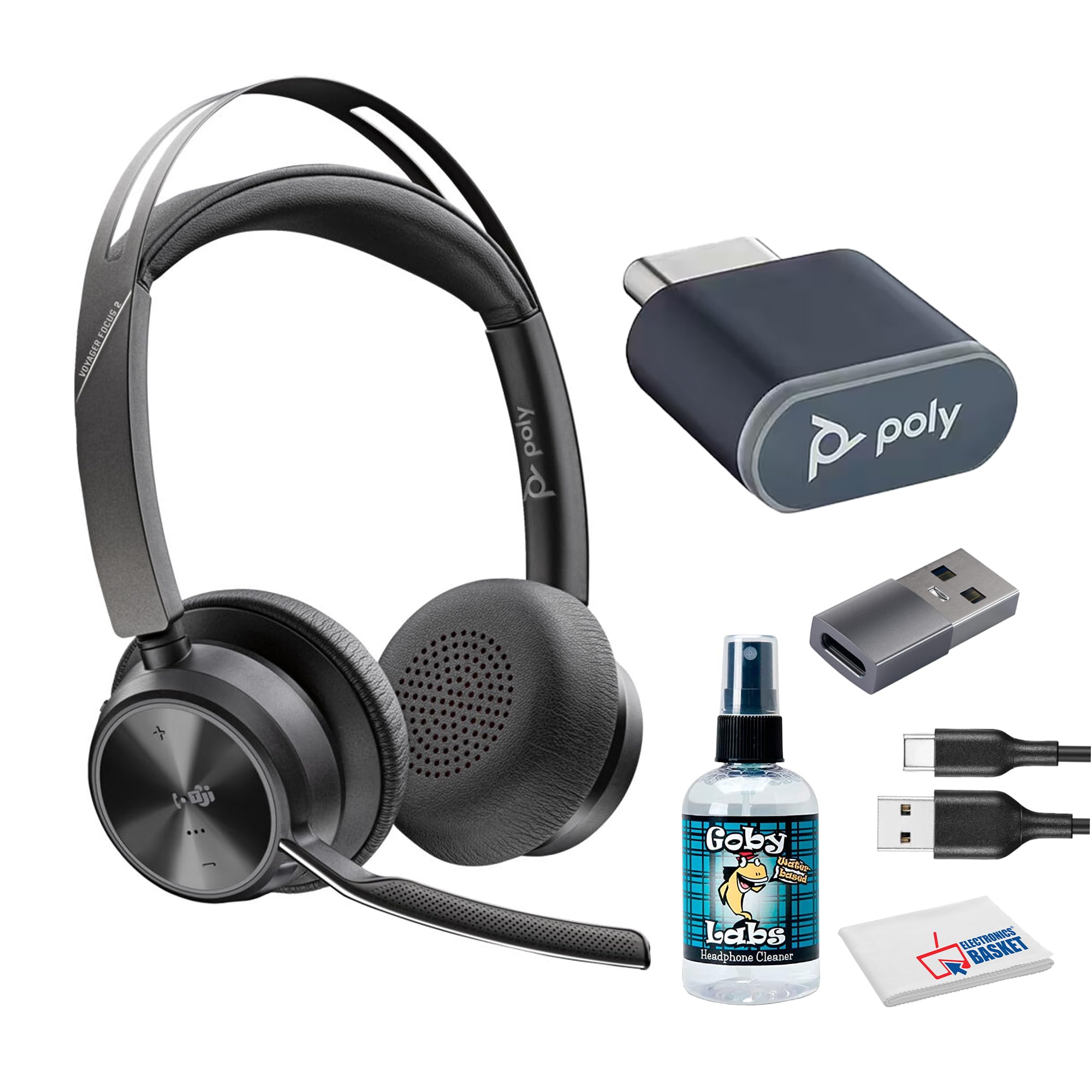 Amazon.com: Poly (Plantronics Voyager Focus 2 UC Stereo Bluetooth